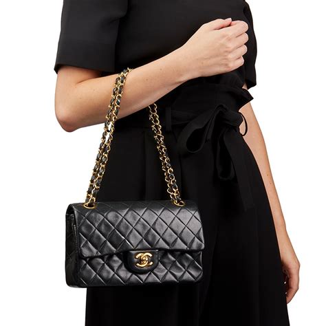 chanel small classic flap bag second hand|Chanel double flap caviar medium.